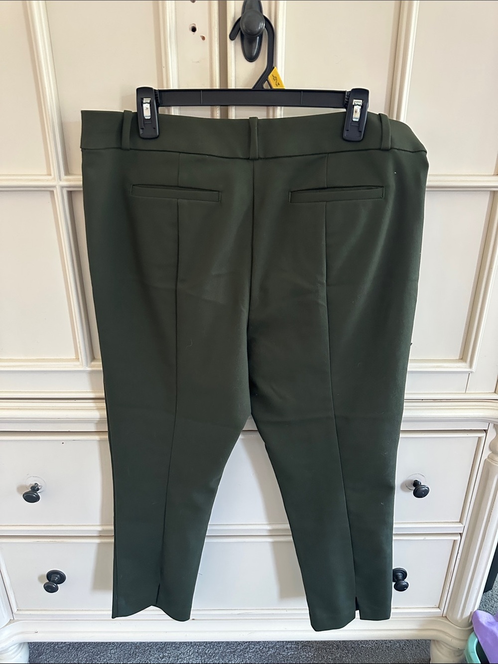 LOFT Dark Olive Skinny Pants - Picture 6 of 7